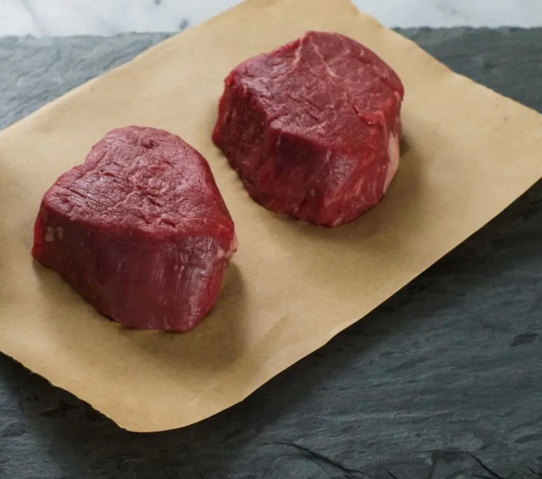 Beef Tenderloin (Biftek) Approx. 250 g (Greek, French, or German Origin) Cleaned Cutted in Portions Shaped With Rope