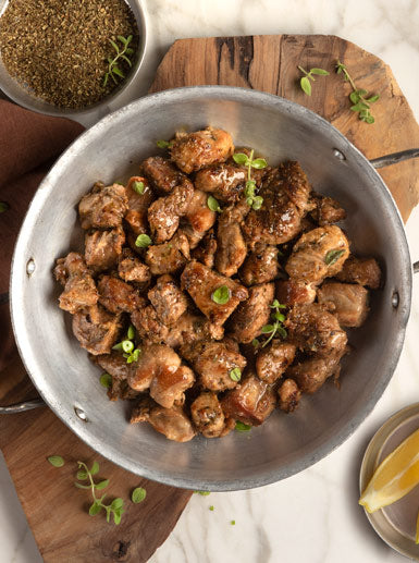 Katina's Greek Pork Chunks  Tigania 2 kg (1/2 Gastronorm)