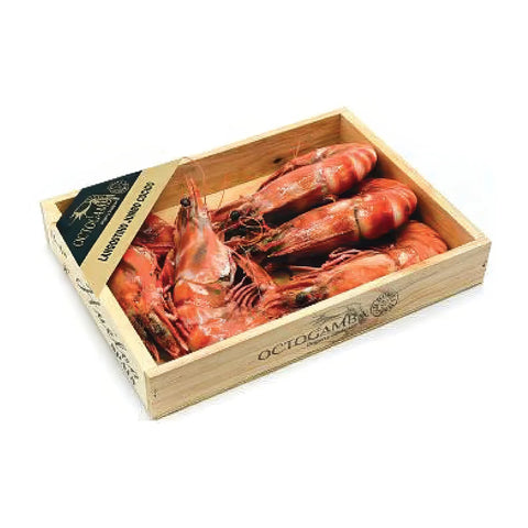 Shrimp "Octogamba" Jumbo (Penaeus Monodon) 5/7 1 kg Wood Frozen